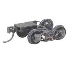 Kadee 503 HO Scale Arch Bar Trucks with Ready-to-Mount Couplers, 33&quot; Ribbed Back Wheels - Metal Fully Sprung