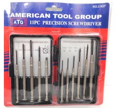 American Tool Group #11937 11 Piece Precision Screw Driver