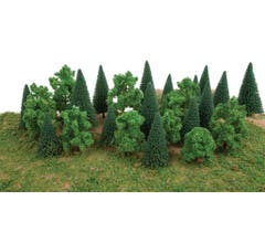 Walthers 949-1179 Mixed Trees w/Flat Base pkg(25)