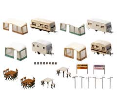 Faller 130503  HO Set of camping caravans