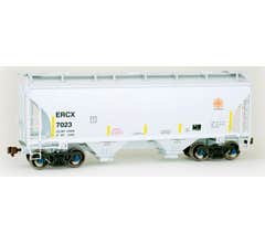 American Limited Models 2004 HO Trinity 3281 2-Bay Covered Hopper EXCEL Railcar #7024