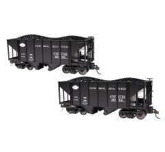Bachmann 27903 ON30 2-Bay Steel Hopper 2-Pack Consolidated Narrow Gauge RR #3008, 3074