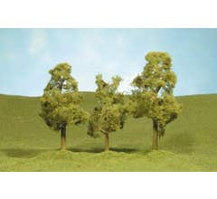 Bachmann #32009 3" - 4" Sycamore Trees three pieces per pack