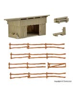 Vollmer 47716  N Cattle shelter with fence kit