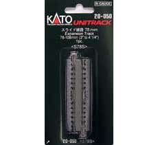 Kato #20-050 78mm - 108mm (3" - 4 1/4") Expansion Track [1 pc]