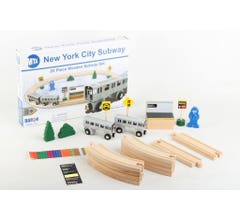 Daron #TY060 MTA NYC New York City Subway Wooden Train Set