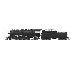 Broadway Limited #4764 ATSF 4000 Class 2-8-2 Unlettered w/ road pilot Oil Tender Paragon4 Sound/DC/DCC HO