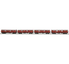 MTH #80-2375-1 MTA R-21 4-Car Subway Set w/Proto Sound 3 - Metropolitan Transportation Authority (Red w/Silver Roof - North Bound Express)