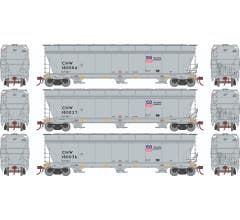 Athearn 12949 N ACF 4600 Covered Hopper Union Pacific #180004/180027/180036 3 Pack