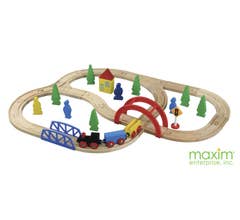 Maxim Enterprise Wooden Tracks #50028 Starter Wooden Train Set