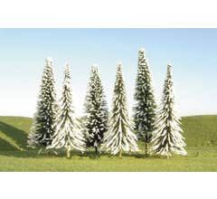Bachmann #32153 2" - 4" Pine Trees with Snow