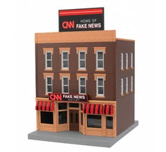 MTH 30-90625 3-Story City Building 1 - Fake News Outlet