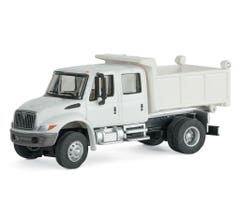 Walthers #949-11634 International 4300 Crew Cab Dump Truck - White