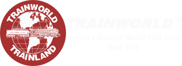 Trains at Train World - America's Largest International Mail Order Discount Model Train Store.