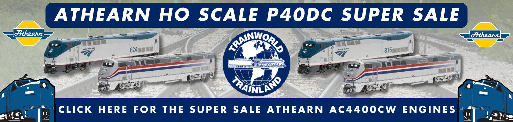 Athearn HO P40DC Super Sale