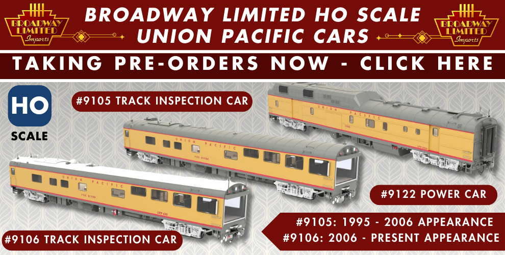 Broadway Limited HO Union Pacific Cars