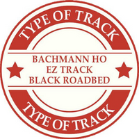 HO Bachmann RoadBed Track (Black RoadBed) HO Bachmann RoadBed Track (Black RoadBed)
