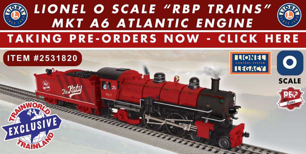 Pre Order KATY MKT Chris Raines RBP LEGACY A6 Atlantic TrainWorld Exclusive Engine