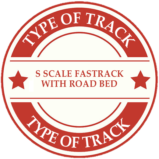 S American Flyer FasTrack (With RoadBed) S American Flyer FasTrack (With RoadBed)